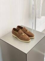 Loro Piana Summer Charms Walk Loafers Saddle Brown For Women - FAE5444 E424 - Image 3