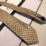 Gucci GG Bees Silk Tie Beige GG Men Tie ‎545078 4E002 9764 - Image 3