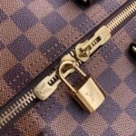 Louis Vuitton Keepall Bandouliere 45 Travel Bag 17.7in/ 45cm Brown Damier Ebene Gold Hardware N41428 - Image 9