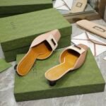 Gucci Slipper Sandals Pink For Women GG - Image 7