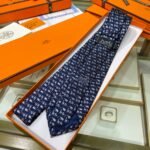 Hermes Animal Motif Tie Marine Hermes Men Tie