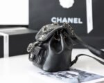 Chanel Backpack 7in/ 18cm Black Gold Hardware For Women - Image 3