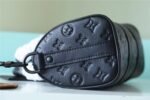 Louis Vuitton Nano Speedy Top Handle Bag 6.3in/ 16cm Black Monogram Empreinte Gold Hardware For Women - Image 4