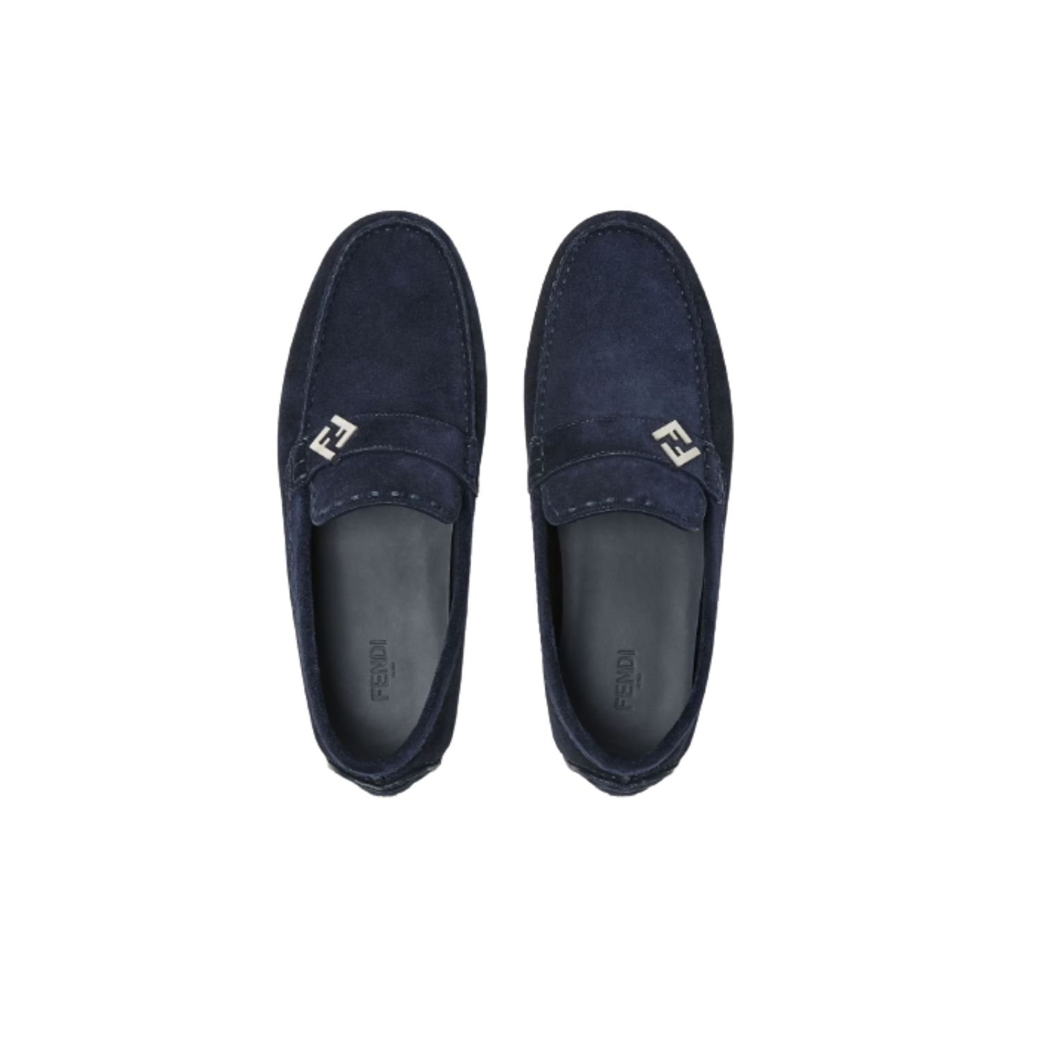 fendi-ff-drivers-blue.jpg Fendi Drivers Loafer Navy Blue For Men - 7D1682QK9F0QB0 - Image 1