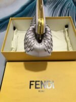 Fendi First Small Shoulder Bag 10in/ 26cm Pink Gold Hardware For Women - Image 3