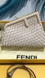 Fendi First Small Shoulder Bag 10in/ 26cm Pink Gold Hardware For Women - Image 5