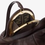 Fendi Spy Shoulder Bag 18.9in/ 48cm Dark Brown For Women 8BR839AYCTF0L1B - Image 6