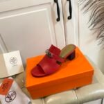 Hermes Candy Sandal Red For Women, Women's Shoes H211071Z - Image 9