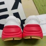 Gucci GG Rhyton Sneaker White And Red For Men - Image 5