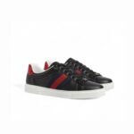 Gucci Ace Sneaker With Web Black For Men 757892 AACAG 1096