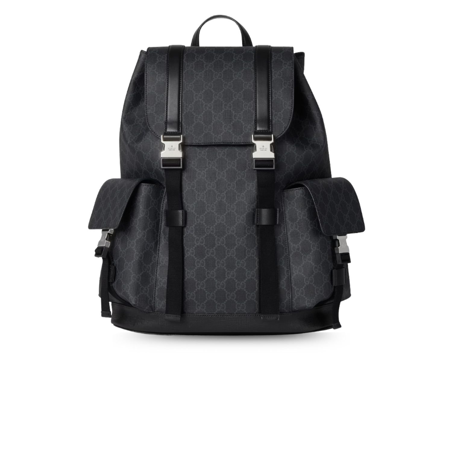 gucci-black-large-backpack.jpg Gucci Large Backpack Black For Men 45cm/18.1in - 792080 FADJQ 1185 - Image 1