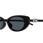 Gucci Cat Eyes Sunglasses Black With Interlocking GG Logo - Image 4