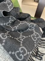 Gucci Wool Scarf Grey 195cm/77in For Women - Image 7