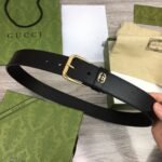 Gucci Belt With Interlocking G Detail 35mm Black ‎673921 AP00G 1000 - Image 3
