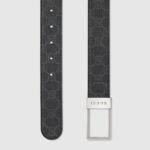 Gucci GG Belt 35mm With Rectangular Buckle Black 722370 KGD0N 1000 - Image 3