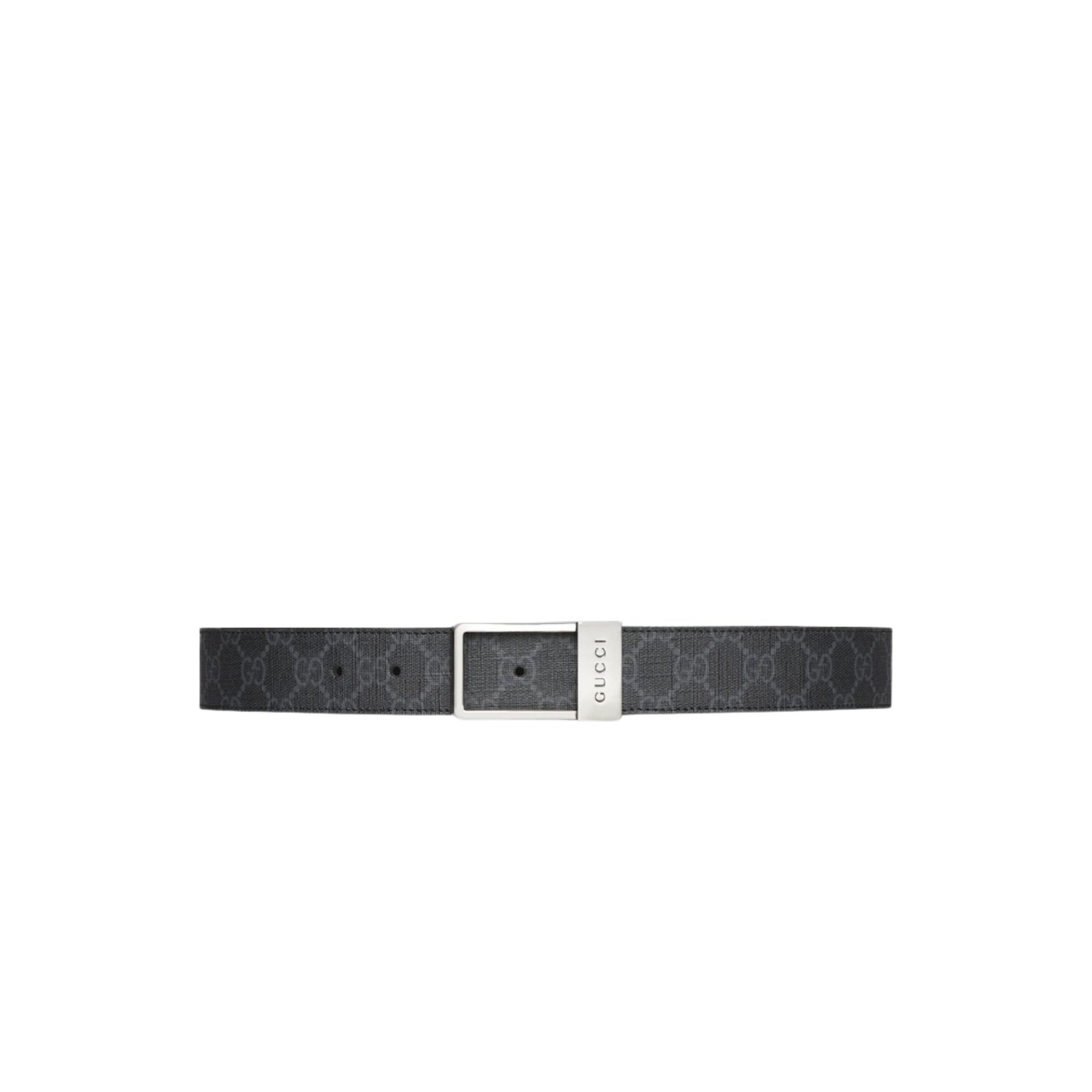gucci-gg-belt-with-rectangular-buckle.jpg Gucci GG Belt 35mm With Rectangular Buckle Black 722370 KGD0N 1000 - Image 1