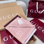 Gucci Check GG Scarf Ivory And Pink 70.8in/180cm ‎774419 3GAMQ 9272 - Image 5