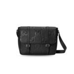 Gucci GG Jumbo Medium Messeger Bag Black For Men 12.2in/31cm 760234 AABY0 1000