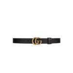 Gucci GG Marmont Reversible Thin Belt 30mm Black For Men 643847 CAO2T 1062