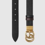 Gucci GG Marmont Reversible Thin Belt 30mm Black For Men 643847 CAO2T 1062 - Image 2