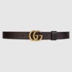 Gucci GG Marmont Reversible Thin Belt 30mm Black For Men 643847 CAO2T 1062 - Image 7