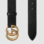Gucci GG Marmont Wide Belt 38mm Black 406831 DJ20T 1000 - Image 3