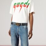 Gucci GG Marmont Wide Belt 38mm Black 406831 DJ20T 1000 - Image 2