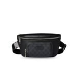 Gucci GG Supreme Medium Belt Bag Black For Men 11.4in/29cm 795463 FADJK 1000