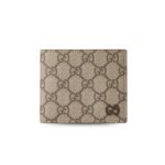 Gucci Grey Interior Bi-Fold Wallet Beige And Ebony For Men 4.3in/11cm 768243 FACQC 9773