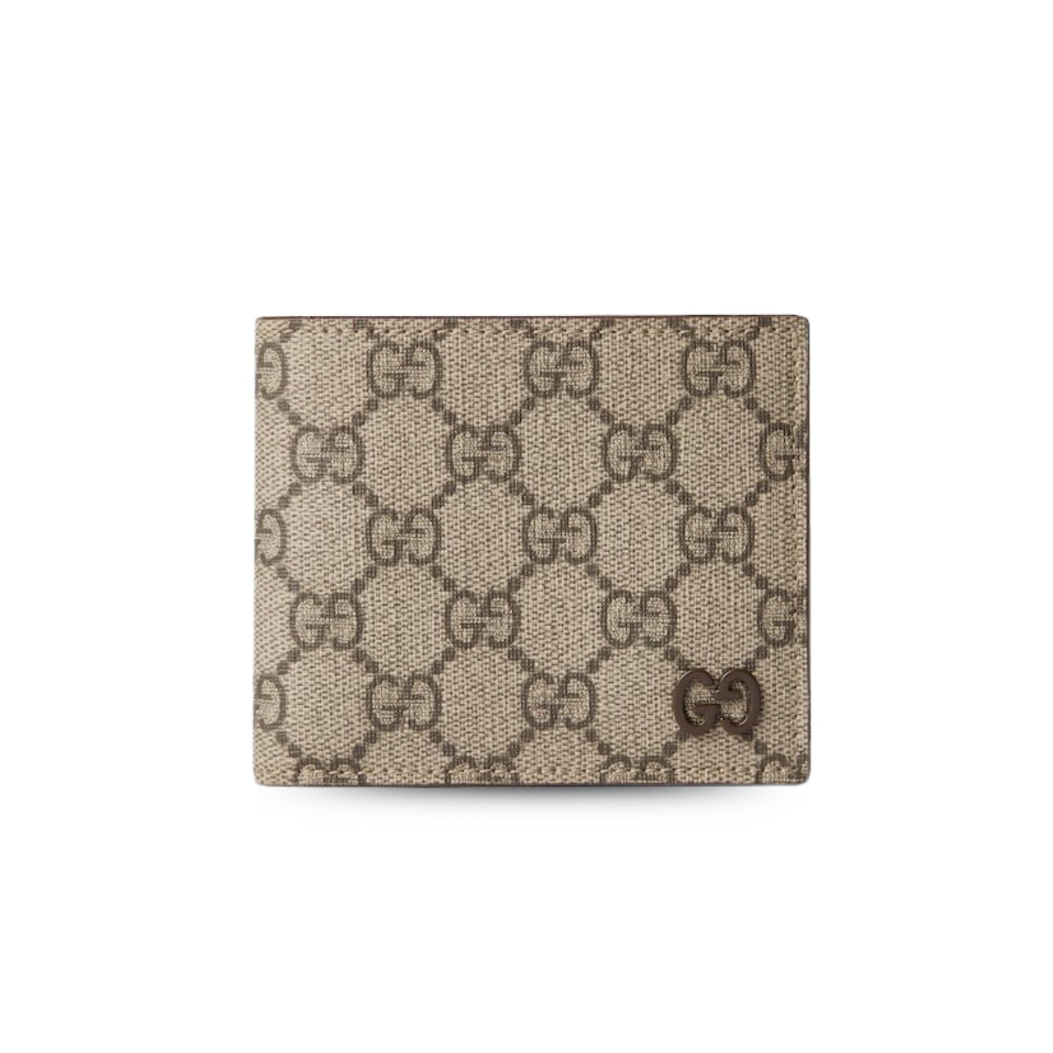 gucci-grey-interior-bi-fold-wallet-1.jpg Gucci Grey Interior Bi-Fold Wallet Beige And Ebony For Men 4.3in/11cm 768243 FACQC 9773 - Image 1