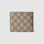 Gucci Grey Interior Bi-Fold Wallet Beige And Ebony For Men 4.3in/11cm 768243 FACQC 9773 - Image 5