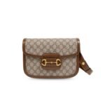 Gucci Horsebit 1955 Shoulder Bag Beige/Ebony GG ‎602204 92TCG 8563