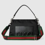 Gucci Medium GG Crossbody Bag With Web Black For Men 14.2in/36cm 821616 FAEHA 1042 - Image 5