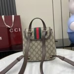 Gucci Ophidia Mini Backpack Beige And Dark Brown Monogram Bag For Women 20cm/7.9in - Image 4