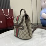 Gucci Ophidia Mini Backpack Beige And Dark Brown Monogram Bag For Women 20cm/7.9in - Image 7