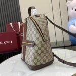 Gucci Ophidia Small Backpack Beige And Dark Brown Monogram Bag For Women 30cm/12in - Image 7