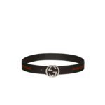 Gucci Reversible Belt With Interlocking G Buckle Green/Red 38mm 849862 CWLST 2054