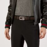 Gucci Reversible Belt 36mm With Square G Buckle Black 626974 AP0BN 1062 - Image 2