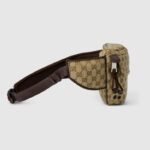 Gucci Small GG Belt Bag Beige And Dark Brown For Men 12.6in/32cm 804262 FADUK 9853 - Image 6