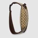 Gucci Small GG Belt Bag Beige And Dark Brown For Men 12.6in/32cm 804262 FADUK 9853 - Image 9