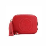 Gucci Soho Small Disco Bag Red For Women, Women's Bags, Shoulder And Crossbody Bags 8in/21cm GG 308364
