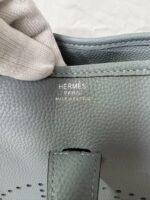 Hermes Evelyne III 29 Bag Light Blue With Silver-Toned Hardware H056277CK18 - Image 5