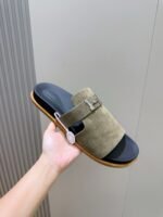 Hermes Jaures Sandals Etoupe For Men H242944ZHX3400 - Image 4