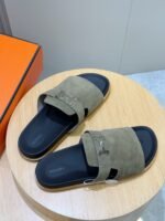 Hermes Jaures Sandals Etoupe For Men H242944ZHX3400 - Image 5
