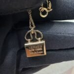 Hermes Amulettes Constance Necklace Gold Tone For Women - Image 4