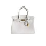 Hermes Birkin White For Women Gold Toned Hardware 11.8in/30cm