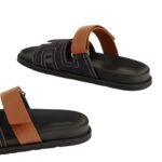 Hermes Chypre Sandals Blue Brut/ Natural For Men H242886ZH48420 - Image 5