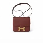 Hermes Constance 18 Burgundy For Women 18cm/7.25in