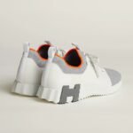 Hermes Depart Slip-On Sneakers Blanc/ Grey For Men H232822ZHG1410 - Image 2