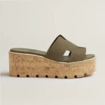 Hermes Eze 30 Sandals Vert Toundra For Women H232150Z 1R400 - Image 5